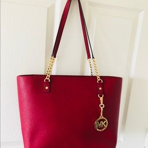 Mk cute red tote